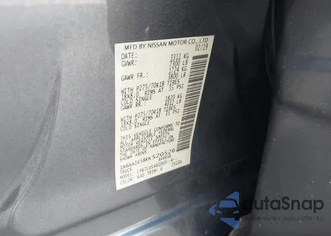 2019 Nissan Titan Pro-4X из США, поврежденный, VIN 1N6AA1E58KN520526